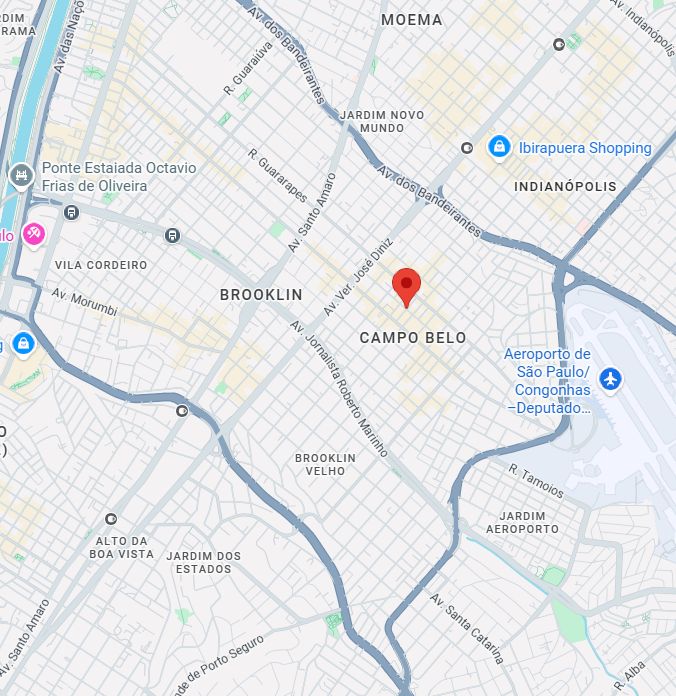 Mapa - Campo Belo/SP